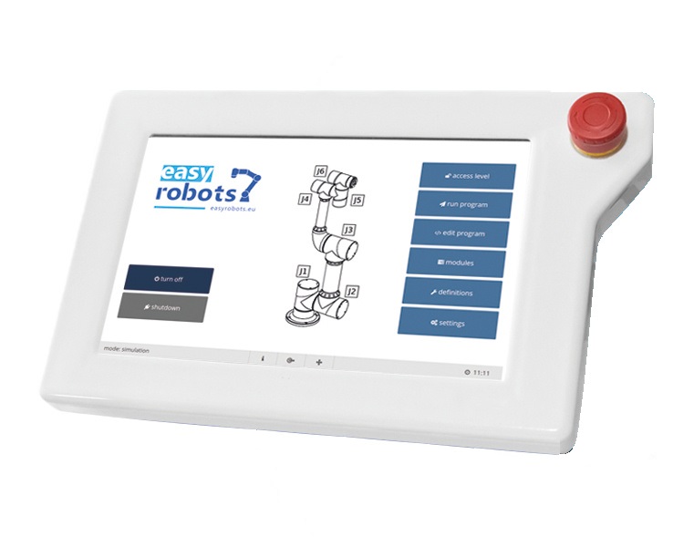 panel kontrolny Robotyczne ramię manipulacyjne easy robots ES5